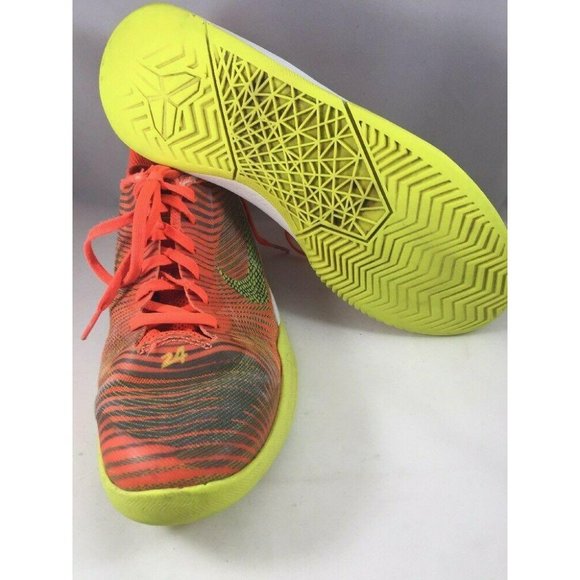 Nike Girls Athletic Shoes Size 6Y Bright Orange Yellow Light Weight Lace Up - Picture 7 of 12